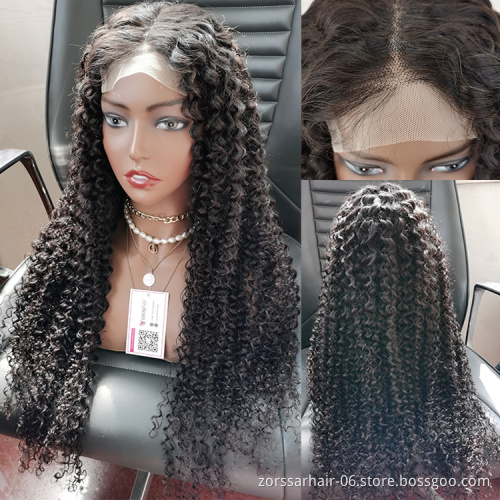 Virgin peruvian hair wig wholesale price kinky curly hair wigs human hair transparent hd frontal lace curly wigs for black women